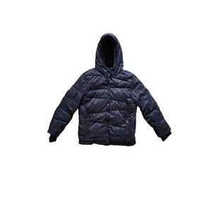 Spyder Nexus Puffer Hooded Nylon Black Jacket‎ Boy's Size Medium (10-12)